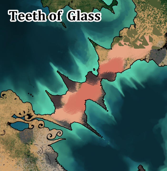 Teeth of glass Map