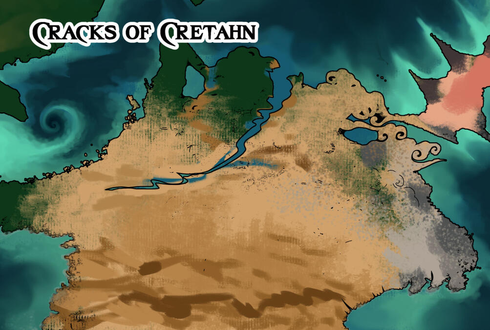 Cracks of Cretahn map